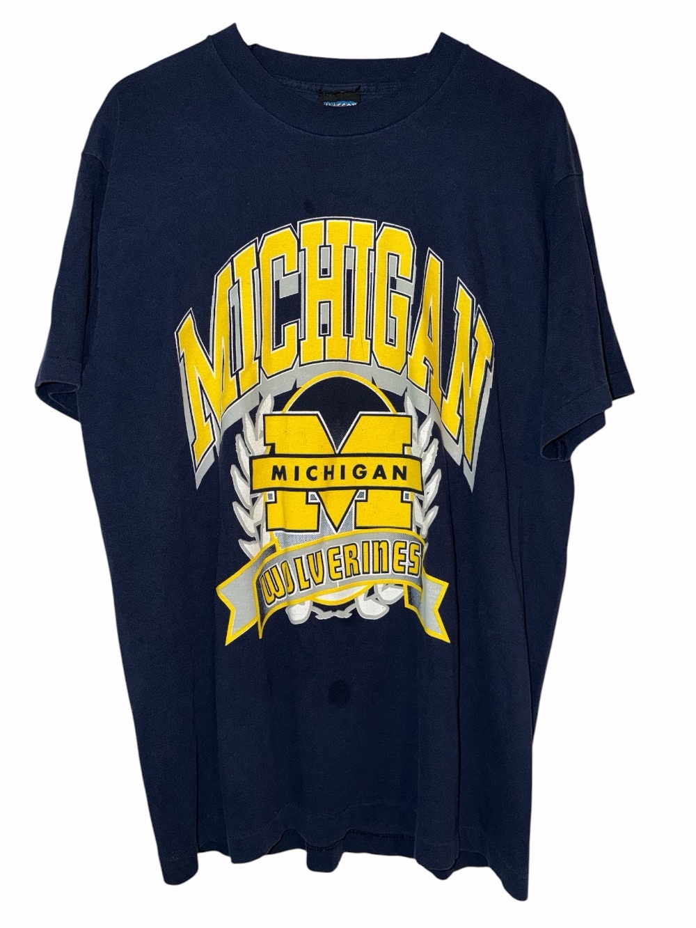 Vintage Michigan Wolverines Unisex XL Made In USA 100% Cotton Blokecore Gameday